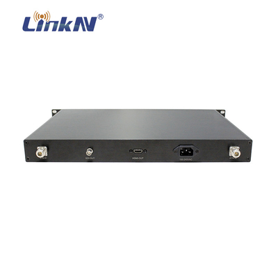 Nadajnik wideo 1U COFDM HDMI SDI do montażu w szafie AC 100-240 V Regulowana przepustowość
