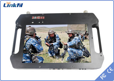 Wojskowy odbiornik wideo COFDM QPSK AES256 Szyfrowanie H.264 z wyświetlaczem zasilanym z baterii