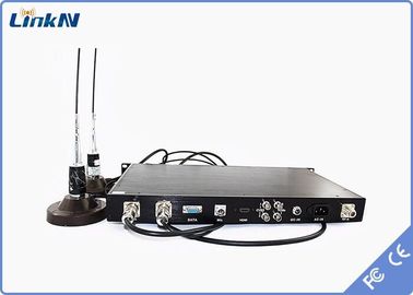 Odbiornik wideo COFDM 1U do montażu w szafie, HDMI SDI CVBS (NTSC / PAL) Podwójne anteny