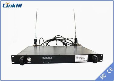 Odbiornik wideo COFDM HDMI SDI CVBS Montowany na pojeździe 1-RU z niskim opóźnieniem Odbiór różnorodności podwójnej anteny