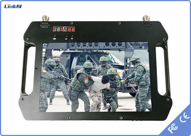 Odbiornik wideo COFDM Szyfrowanie AES256 FHD CVBS H.264 z wyświetlaczem i zasilaniem bateryjnym