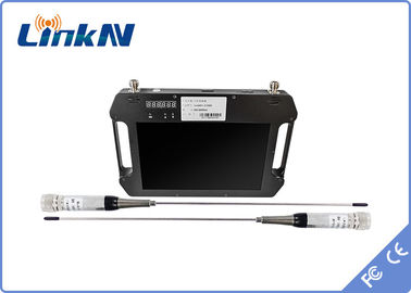 Ręczny odbiornik wideo COFDM z szyfrowaniem AES256 FHD CVBS H.264 z wyświetlaczem i zasilaniem bateryjnym