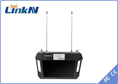 Odbiornik wideo COFDM Podwójna antena Odbiór różnorodności AES256 H.264 2-8 MHz z wyświetlaczem Zasilanie bateryjne