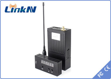1 km szpiegowski nadajnik wideo COFDM Niskie opóźnienie H.264 Wysokie bezpieczeństwo Szyfrowanie AES256 200-2700 MHz