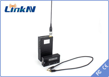 Policyjny mini nadajnik wideo COFDM Niskie opóźnienie H.264 Wysokie bezpieczeństwo Szyfrowanie AES256 Zasilany bateryjnie