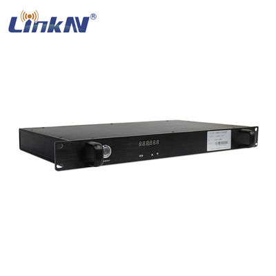 Taktyczny odbiornik wideo COFDM do montażu w szafie, wysoki poziom bezpieczeństwa AES256 300-2700 MHz