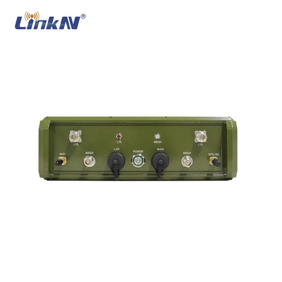 Wytrzymałe wojskowe radio MESH 10 W integruje stację bazową 10 W LTE AES IP66 DC 14,8 V