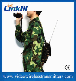 Wojskowy taktyczny nadajnik COFDM HDMI i CVBS dwukierunkowy domofon AES256 szyfrowanie 2W moc wyjściowa