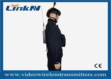 Wojskowy bezprzewodowy system wideo COFDM Szyfrowanie AES256 HDMI i CVBS H.264 Pasmo 2-8 MHz Zasilanie bateryjne