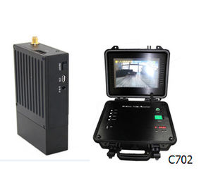 Przenośny odbiornik wideo COFDM HDMI CVBS Szyfrowanie AES256 H.264 z baterią