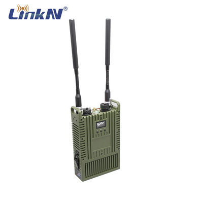 Taktyczne Radio IP MESH 4W MIMO Dane wideo 4G GPS/BD PPT WiFi Szyfrowanie AES Wskaźnik LCD Zasilany z baterii