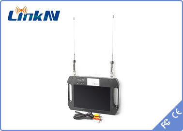 Przenośny odbiornik wideo COFDM zasilany baterią FHD z wyświetlaczem Dual Antenna AES256 DC 12V