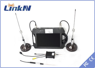 Przenośny odbiornik COFDM Odbiór sygnału HDMI CVBS z wyświetlaczem i baterią