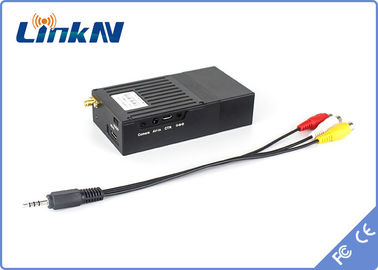 Policja Mini Spy Video Trasnmitter COFDM Niskie opóźnienie H.264 Wysokie bezpieczeństwo Szyfrowanie AES256 200-2700 MHz z baterią