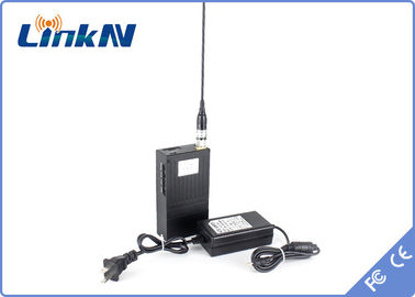1,5 km szpiegowski nadajnik wideo dla policji wojskowej COFDM o niskim opóźnieniu H.264 High Security AES256 Encryption Battery Powered