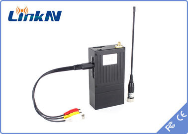 1,5 km szpiegowski nadajnik wideo dla policji wojskowej COFDM o niskim opóźnieniu H.264 High Security AES256 Encryption Battery Powered