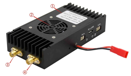 Połączenie danych UAV o niskiej opóźnieniu 10 ms z modulacją OFDM HDMI Ethernet i kanałami danych TTL/RS232/RS485