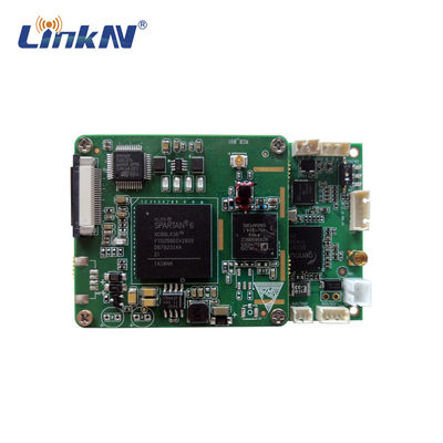 Mini COFDM QPSK Nadajnik wideo Moduł płyty OEM FHD SDI CVBS 200-2700 MHz Niskie opóźnienie AES256